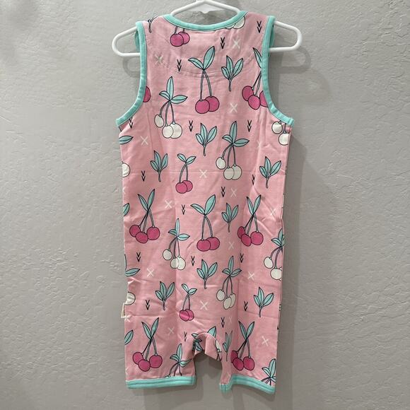 NWT Meyadey Cherry Kiss Playsuit Shirt Dungarees - Picture 5 of 6